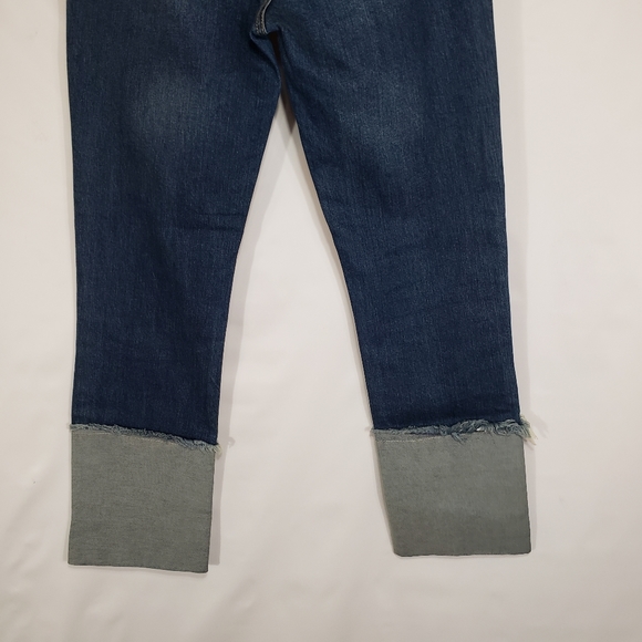 Rachel Roy Blue High Rise Crop Straight Leg Jeans Size 30 - Picture 8 of 14